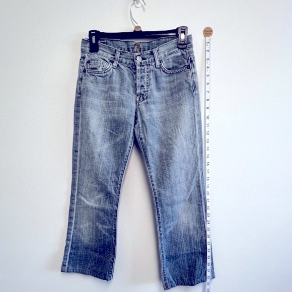 7 FOR ALL MANKIND Blue Denim Jeans - Picture 7 of 8
